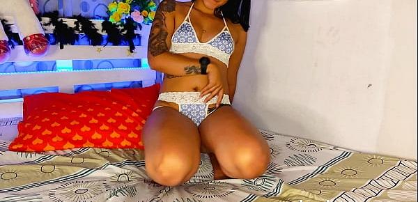  tanned teen loves anal and getting cum on her tits